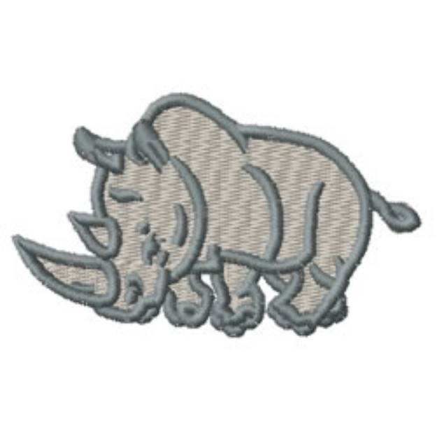 Picture of Rhino Machine Embroidery Design
