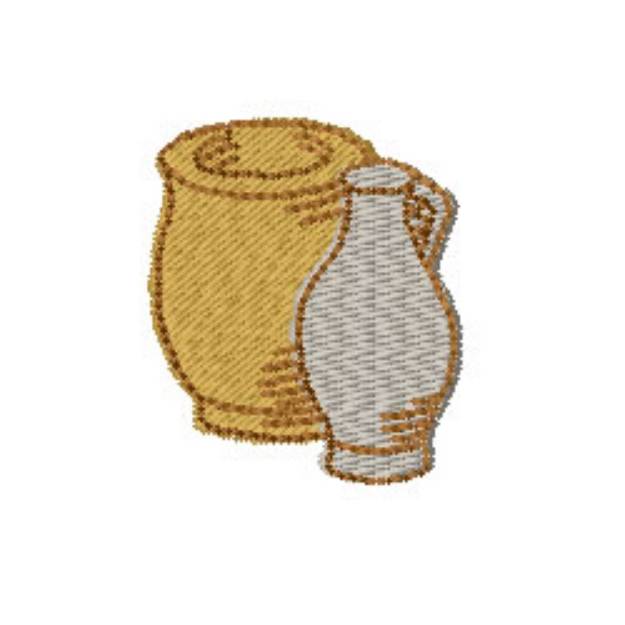 Picture of Ceramic Pots Machine Embroidery Design