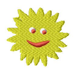 Sun Machine Embroidery Design