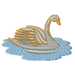 Swan Machine Embroidery Design