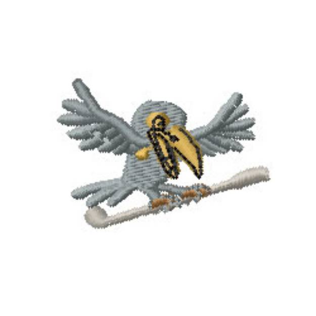 Picture of Golf Crow Machine Embroidery Design