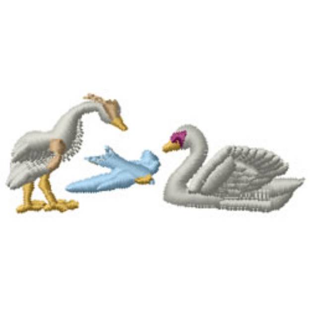 Picture of Birds Machine Embroidery Design