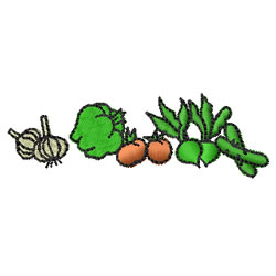 Vegetables Machine Embroidery Design