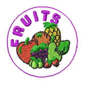 Picture of Fruits Machine Embroidery Design