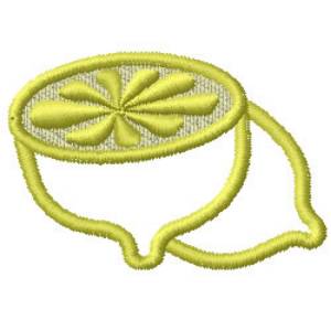 Picture of Lemon Outline Machine Embroidery Design