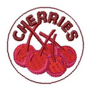 Picture of Cherries Machine Embroidery Design