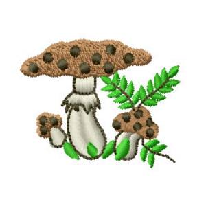 Picture of Mushrooms Machine Embroidery Design