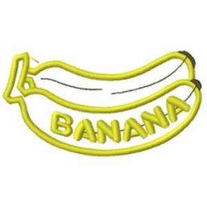 Picture of bananas Machine Embroidery Design