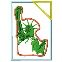 Statue of Liberty Machine Embroidery Design