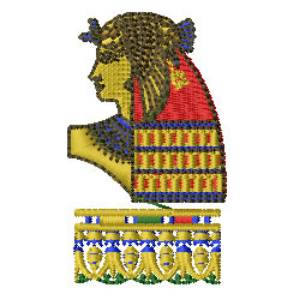 Picture of Egyptian Lady Machine Embroidery Design
