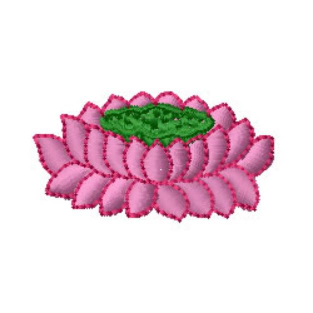 Picture of Lotus Flower Machine Embroidery Design