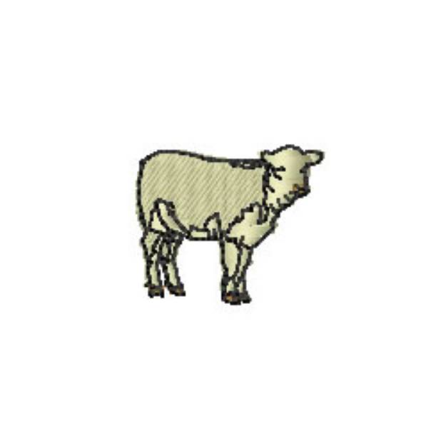 Picture of Here Cow Machine Embroidery Design