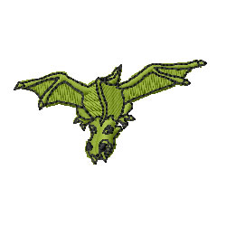 Flying Dragon Machine Embroidery Design