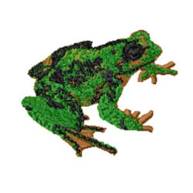 Picture of   Frog Machine Embroidery Design