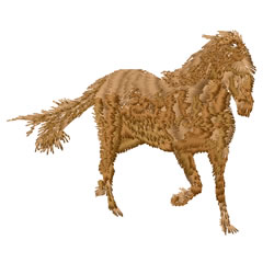 Running Horse Machine Embroidery Design