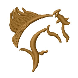Abstract Horse Machine Embroidery Design
