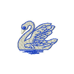 Swan Machine Embroidery Design