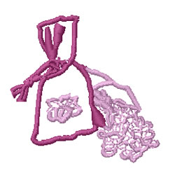 Bag of Jewels Machine Embroidery Design