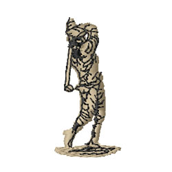 Golf Swing Machine Embroidery Design
