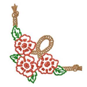 Picture of Floral Rope Machine Embroidery Design