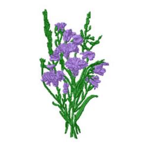 Picture of Purple Flowers Machine Embroidery Design