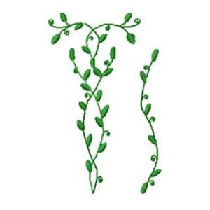 Picture of Dainty Greenery Machine Embroidery Design