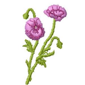 Picture of Poppies Machine Embroidery Design