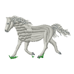 Trotting Horse Machine Embroidery Design