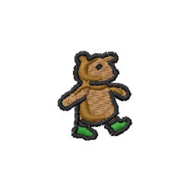 Picture of Walking Teddy Machine Embroidery Design