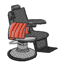 Barbers Chair Machine Embroidery Design