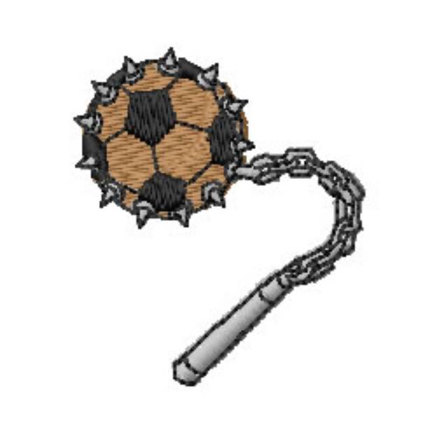 Picture of Soccer Flail Machine Embroidery Design