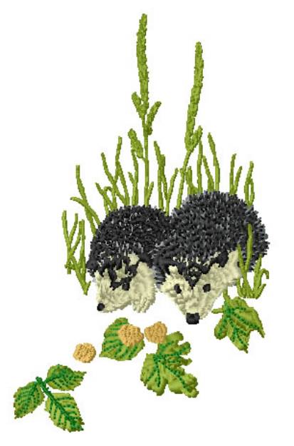 Picture of Hedgehogs Machine Embroidery Design