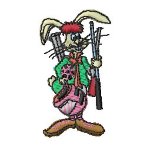 Picture of Hunting Wabbit Machine Embroidery Design
