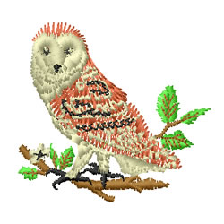 Great Gray Owl Machine Embroidery Design