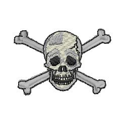 Jolly Roger Machine Embroidery Design