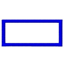 RECTANGLE OUTLINE Machine Embroidery Design
