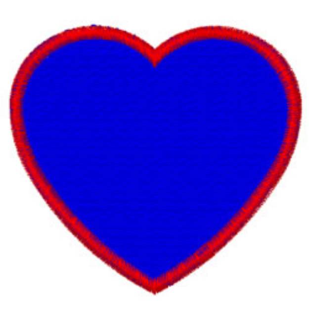 Picture of FILLED HEART Machine Embroidery Design