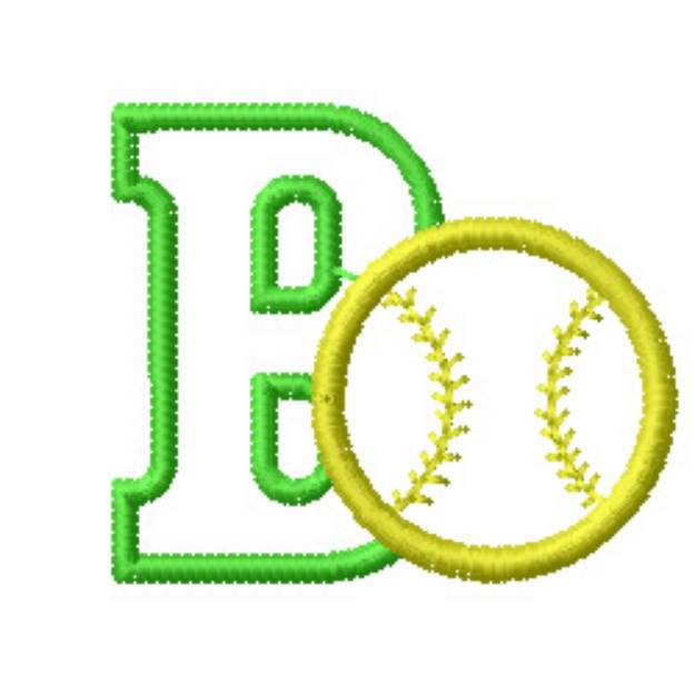 Picture of Kids Letter B Machine Embroidery Design