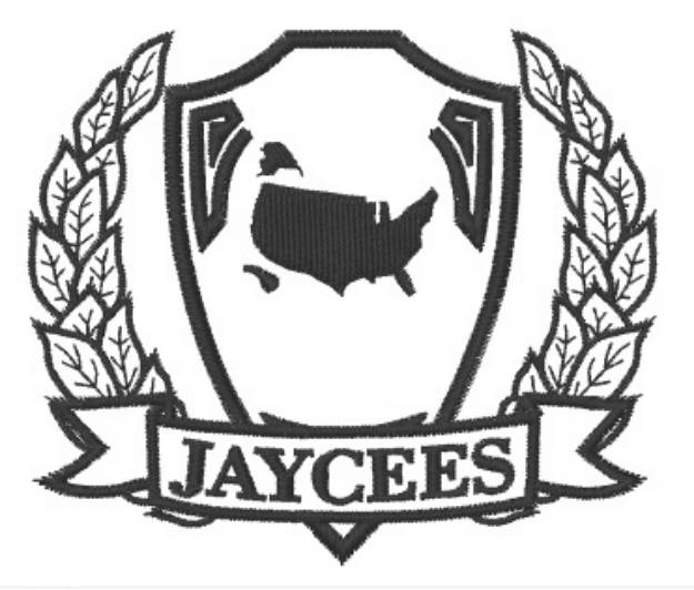 Picture of Jaycees No Color Machine Embroidery Design