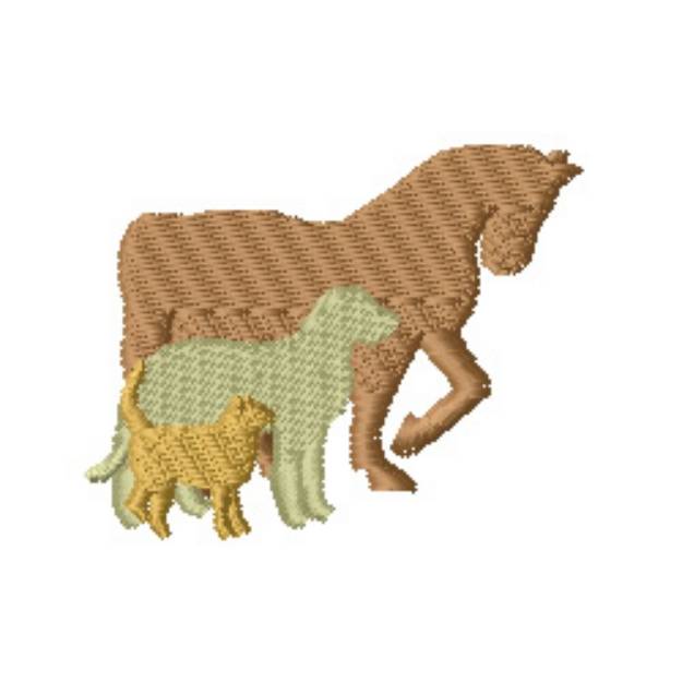 Picture of Animals Machine Embroidery Design