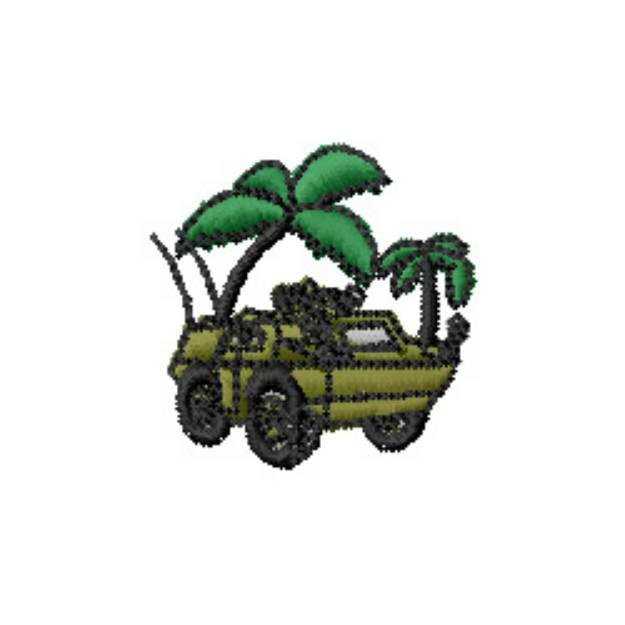 Picture of Armoured Car Machine Embroidery Design