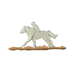 Horse Rider Machine Embroidery Design