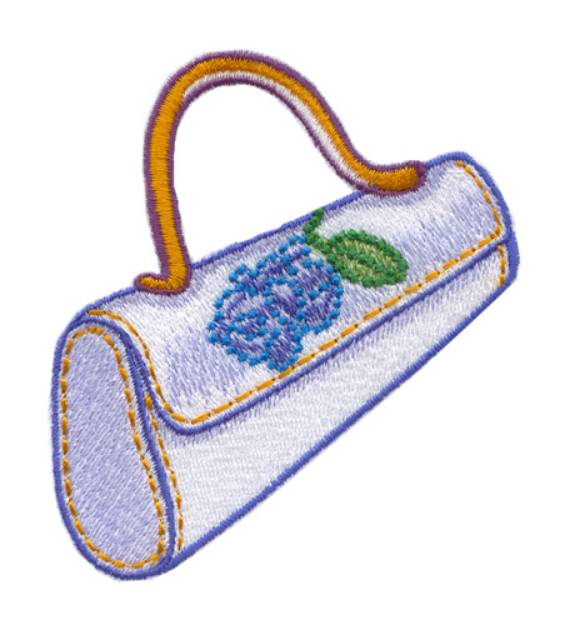 Picture of Flowered Purse Machine Embroidery Design