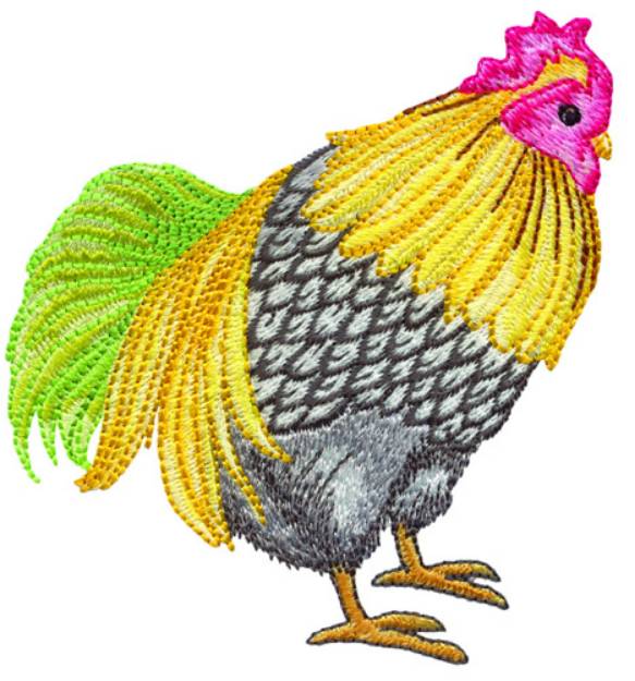 Picture of Exotic Chicken Machine Embroidery Design