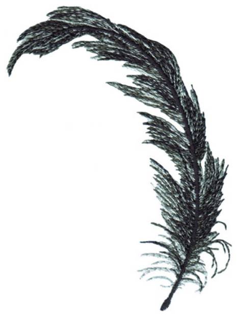 Picture of Long Feather Machine Embroidery Design