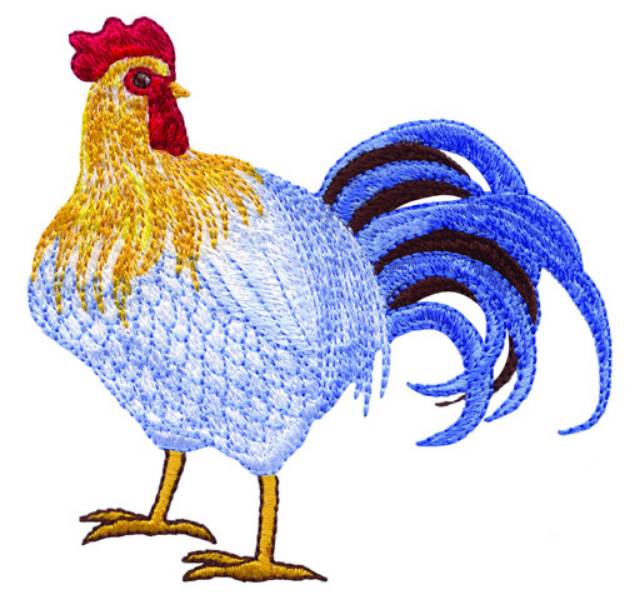 Picture of Long Plumed Hen Machine Embroidery Design