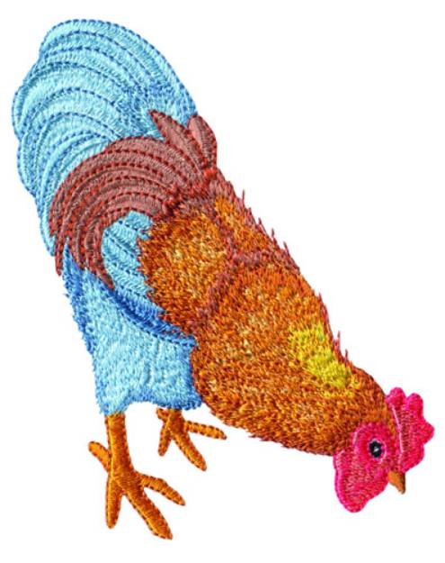 Picture of Pecking Hen Machine Embroidery Design