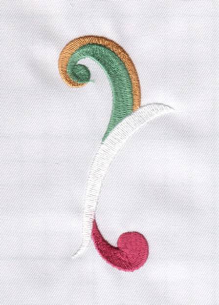 Picture of Colorful Swirl Machine Embroidery Design