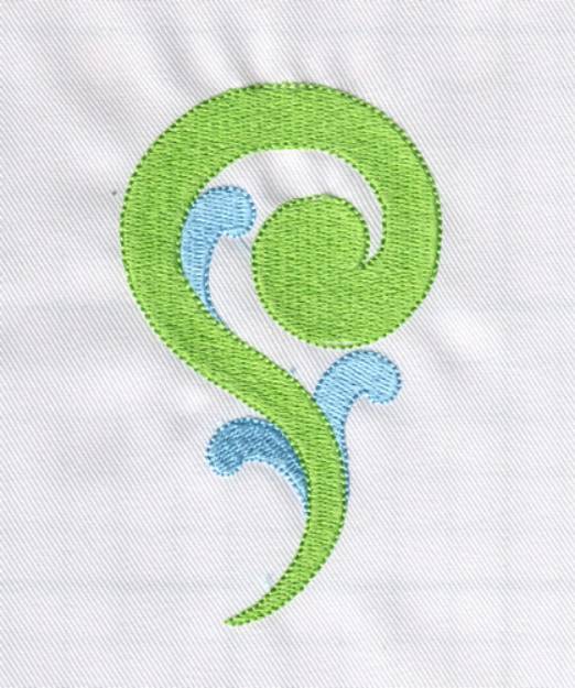 Picture of Looped Swirl Machine Embroidery Design