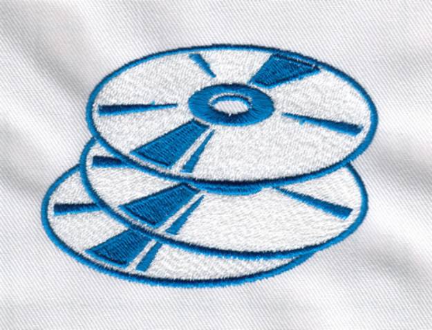 Picture of Compact Discs Machine Embroidery Design